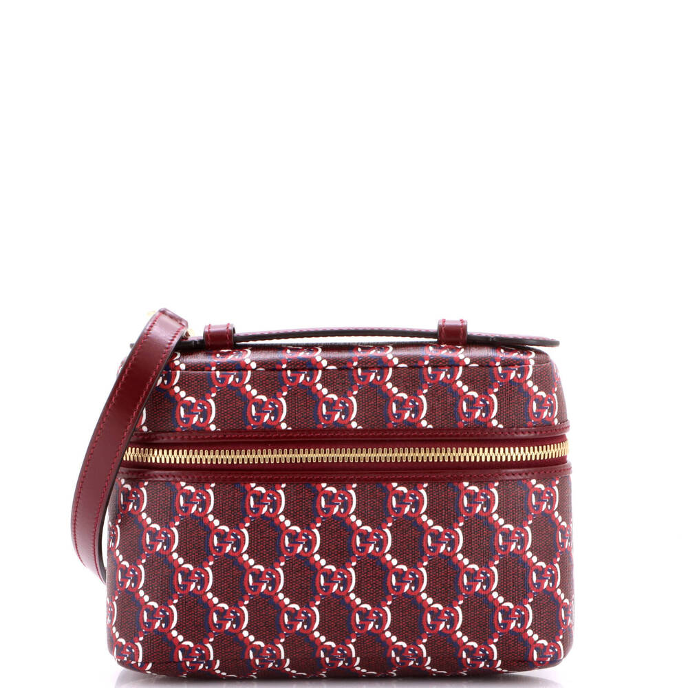 Gucci Small Emblem Top Handle Vanity Bag